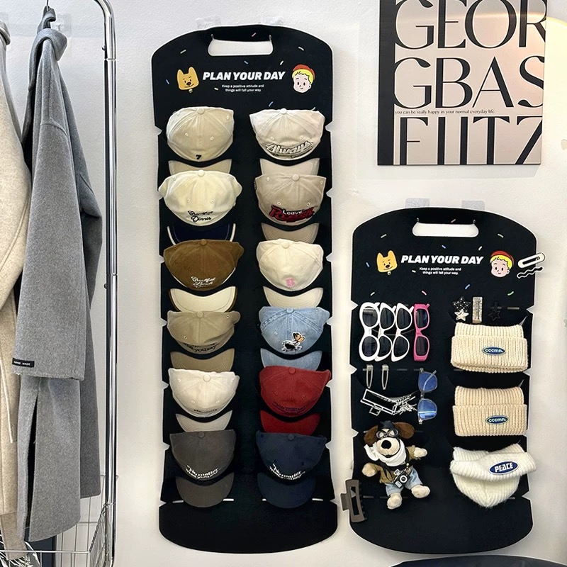Multi-Functional Hanging Organizer – Stylish Wall-Mounted Storage for Glasses, Hats, and Accessories