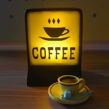 Mini Coffee Sign LED Light | Magnetic Fridge Decor Lamp