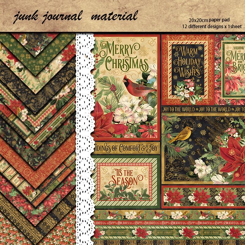 Vintage Aesthetic Scrapbooking Paper | Retro Botanical DIY Craft Papers for Journals, Wall Decor, and Art Projects