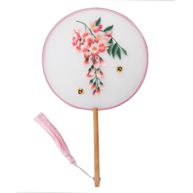 Handcrafted Embroidered Silk Fan | Traditional Suzhou Artistry | Perfect Gift for Art Lovers