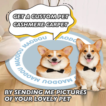 Personalized Pet Photo Carpet | Cozy Decorative Cashmere Rug