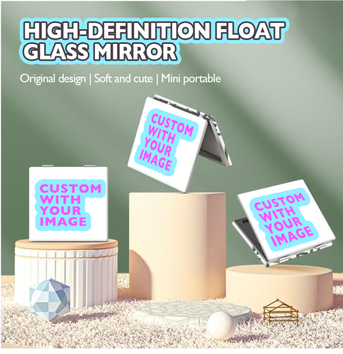 PU Leather Mini Makeup Mirror | Portable High-Definition Double-Sided Mirror