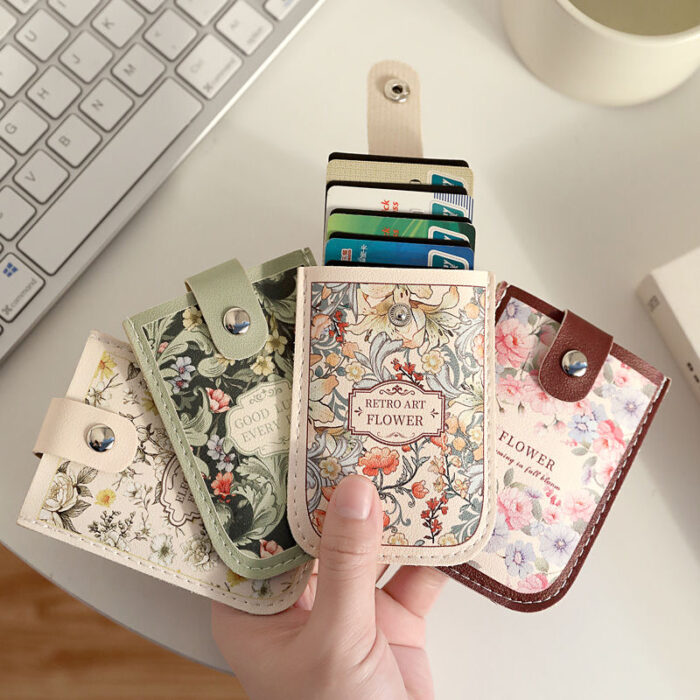 Vintage Floral Card Holder
