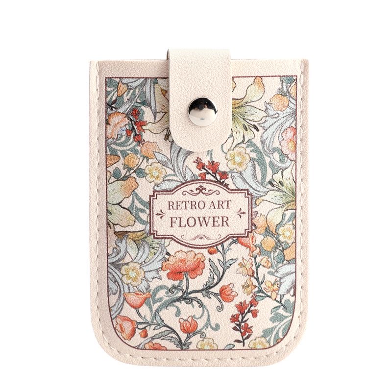 Vintage Floral Card Holder | Compact Multi-Slot RFID Blocking Wallet | Portable Card Protector for ID, Credit Cards, and Driver’s License